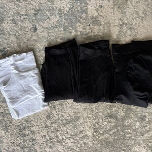 3 maternity leggings size xs asos and blanqi and hm breastfeeding tank size xs